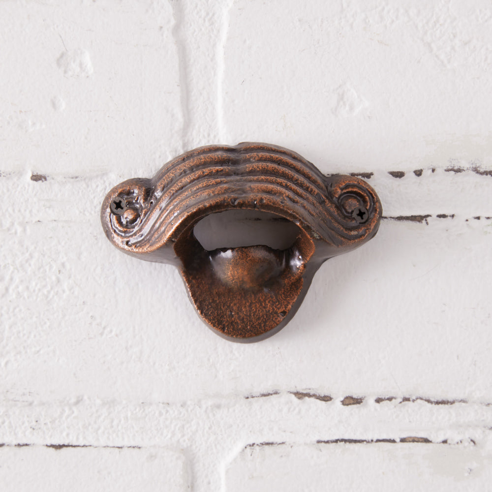 Mustache Wall Mounted Bottle Opener