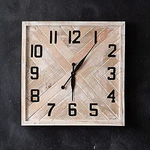 Herringbone Wall Clock