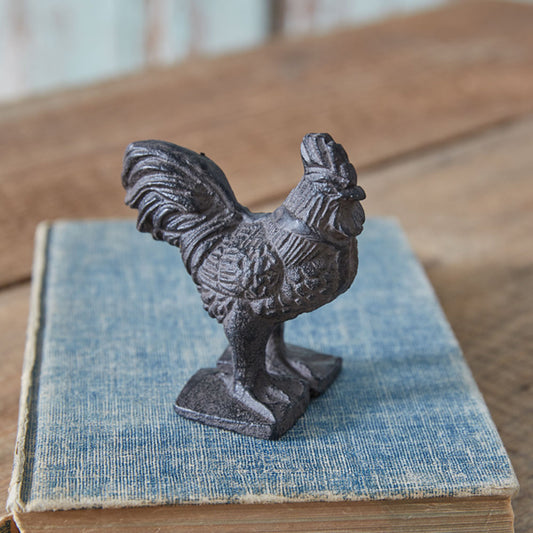 Cast Iron Rooster - Rustic Brown