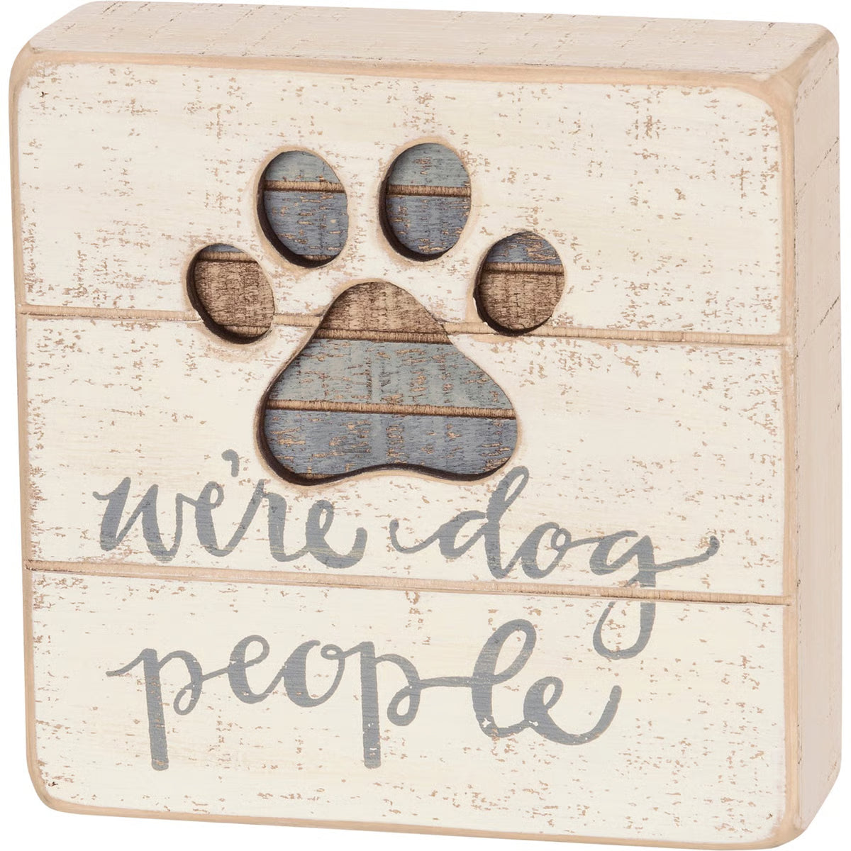 Slat Box Sign - Dog People