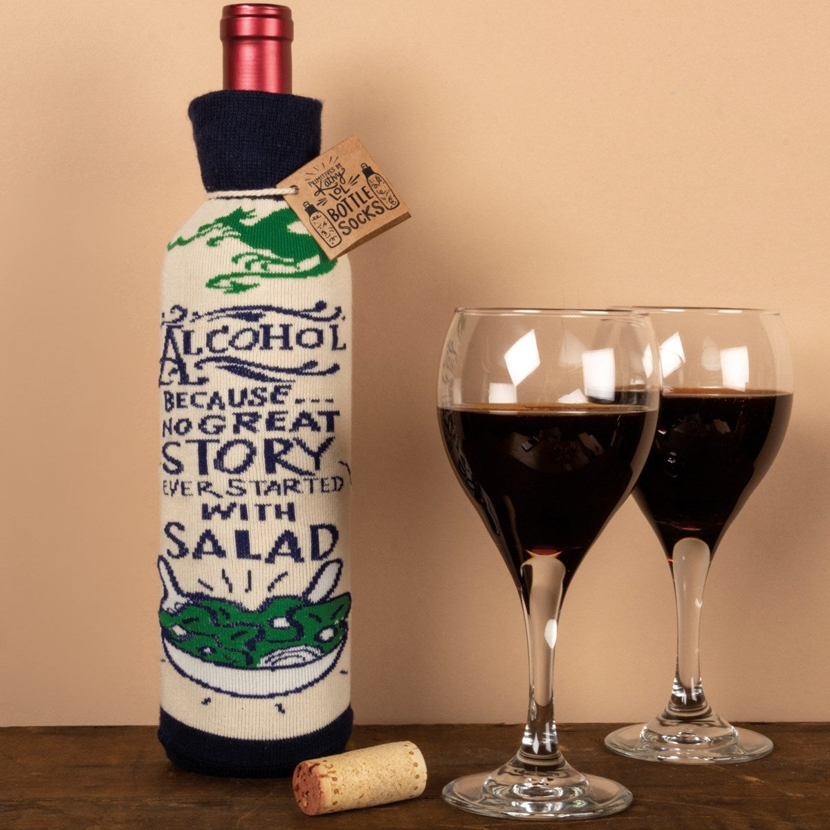 No Good Story Started With Salad Bottle Sock