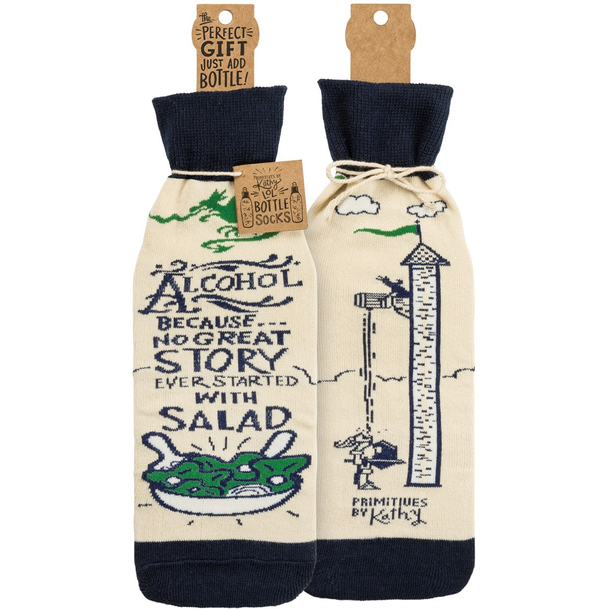 No Good Story Started With Salad Bottle Sock