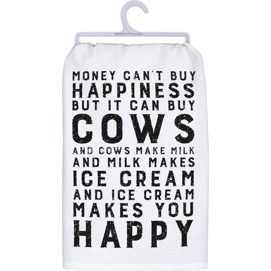 Money Can Buy Cows Kitchen Towel