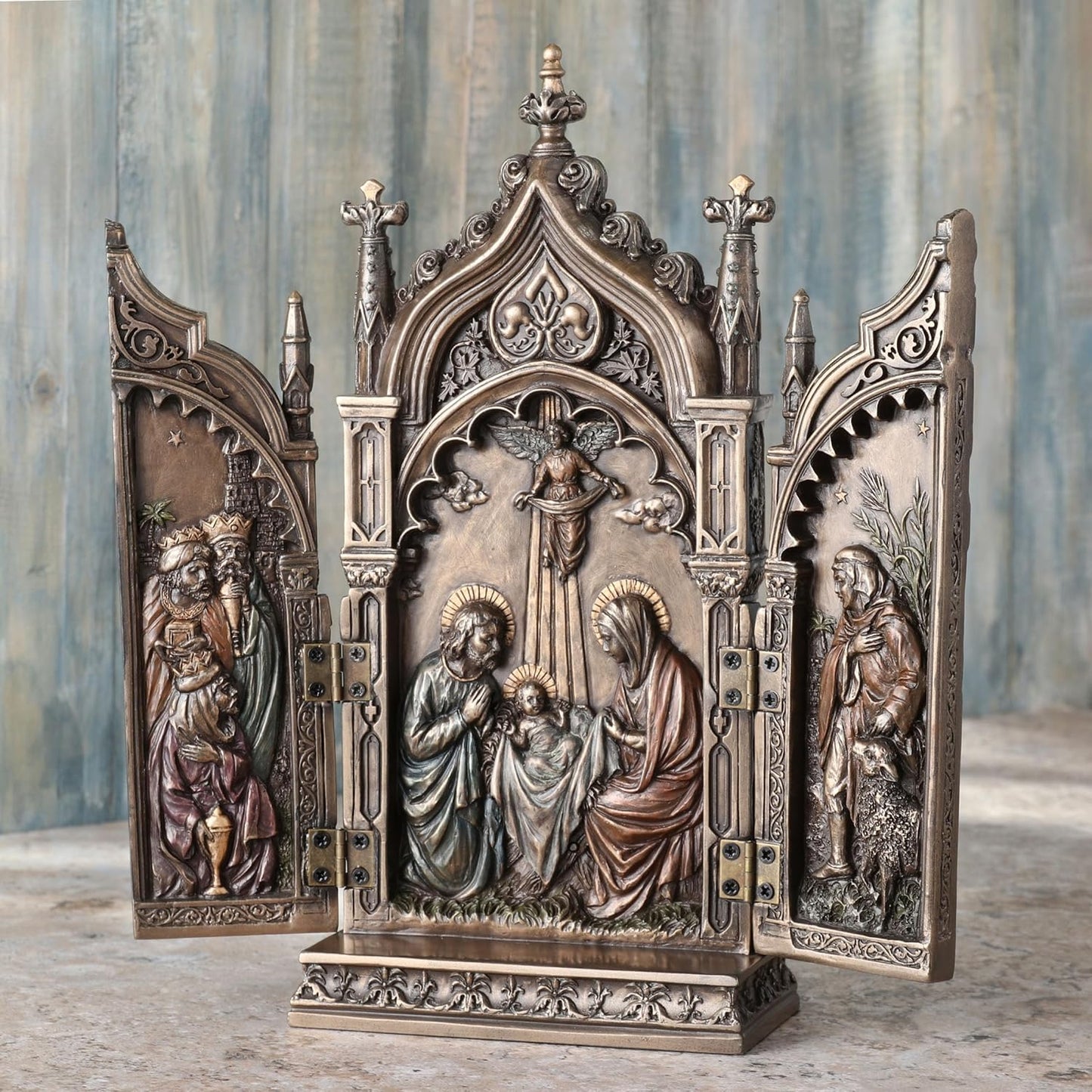 Nativity In Cathedral Triptych