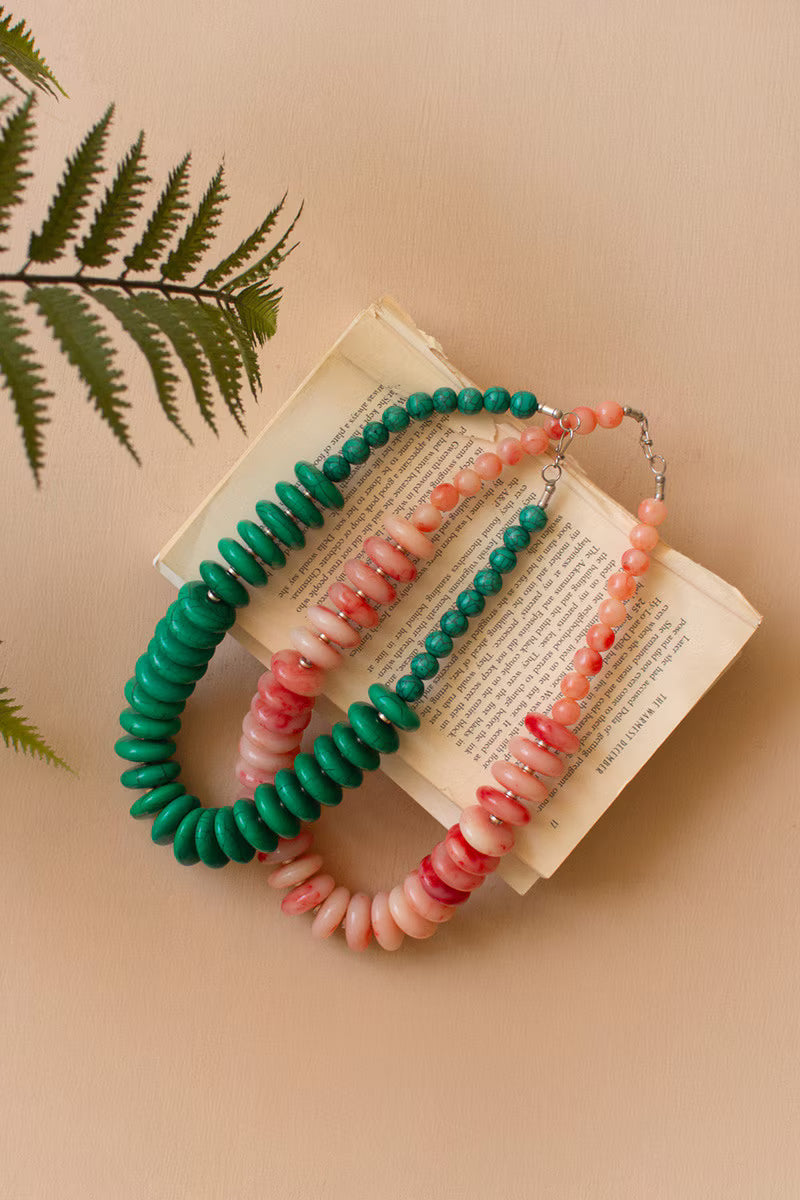 Kale Acrylic Bead Necklace
