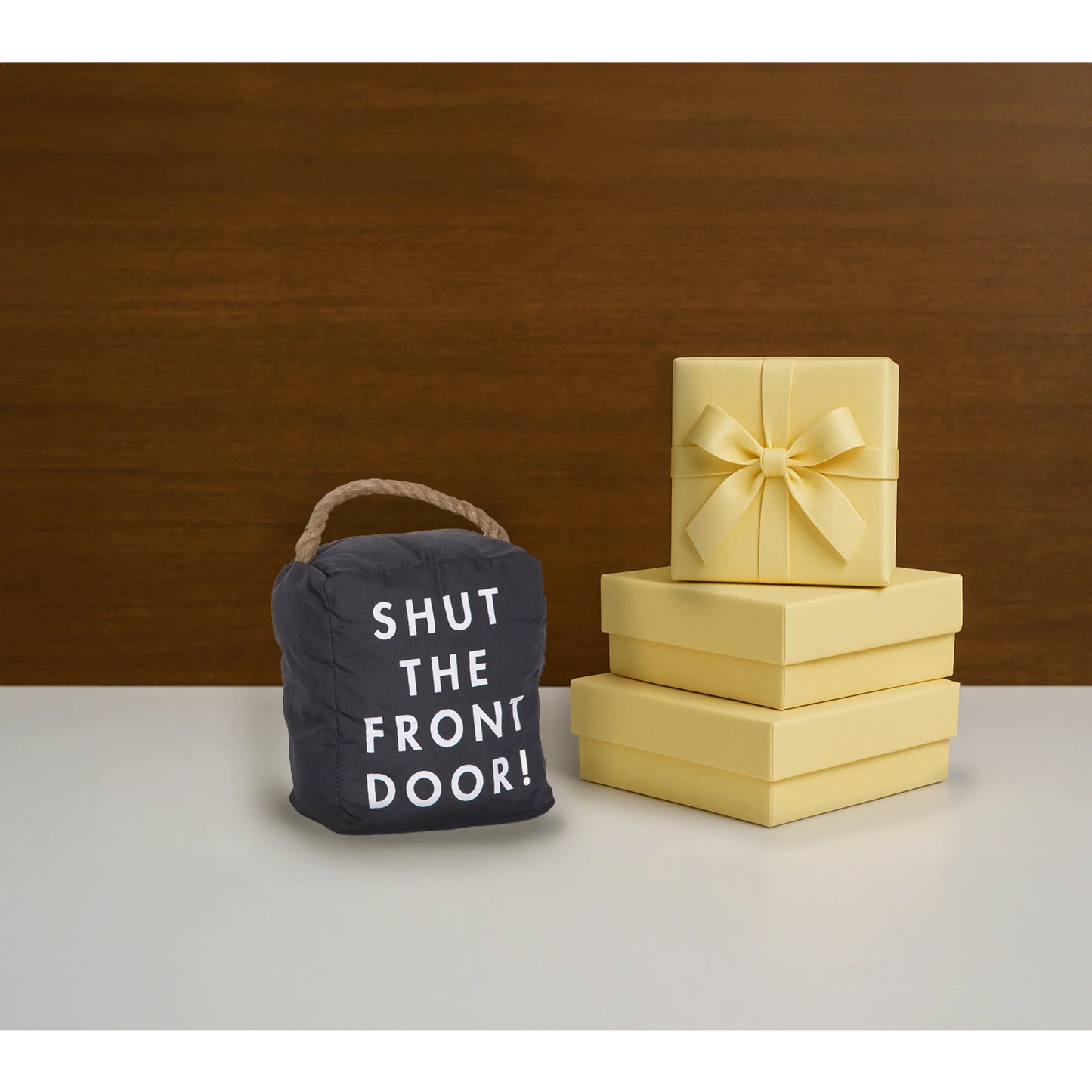 Front Door 5" x 6" Dark Gray Door Stopper