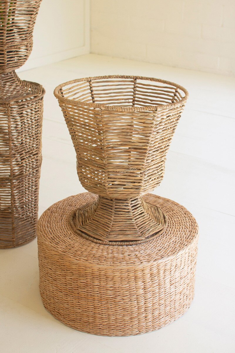 Iron and Seagrass Urn