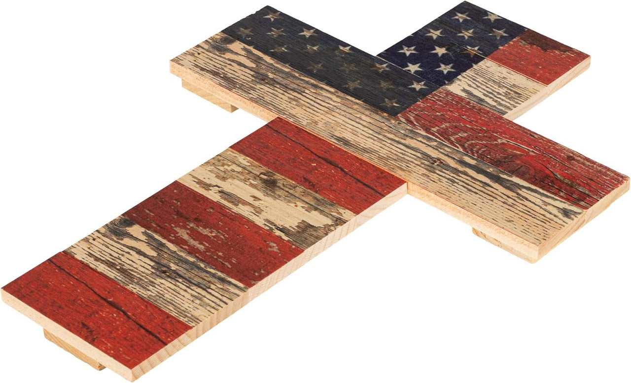 Cross - American Flag