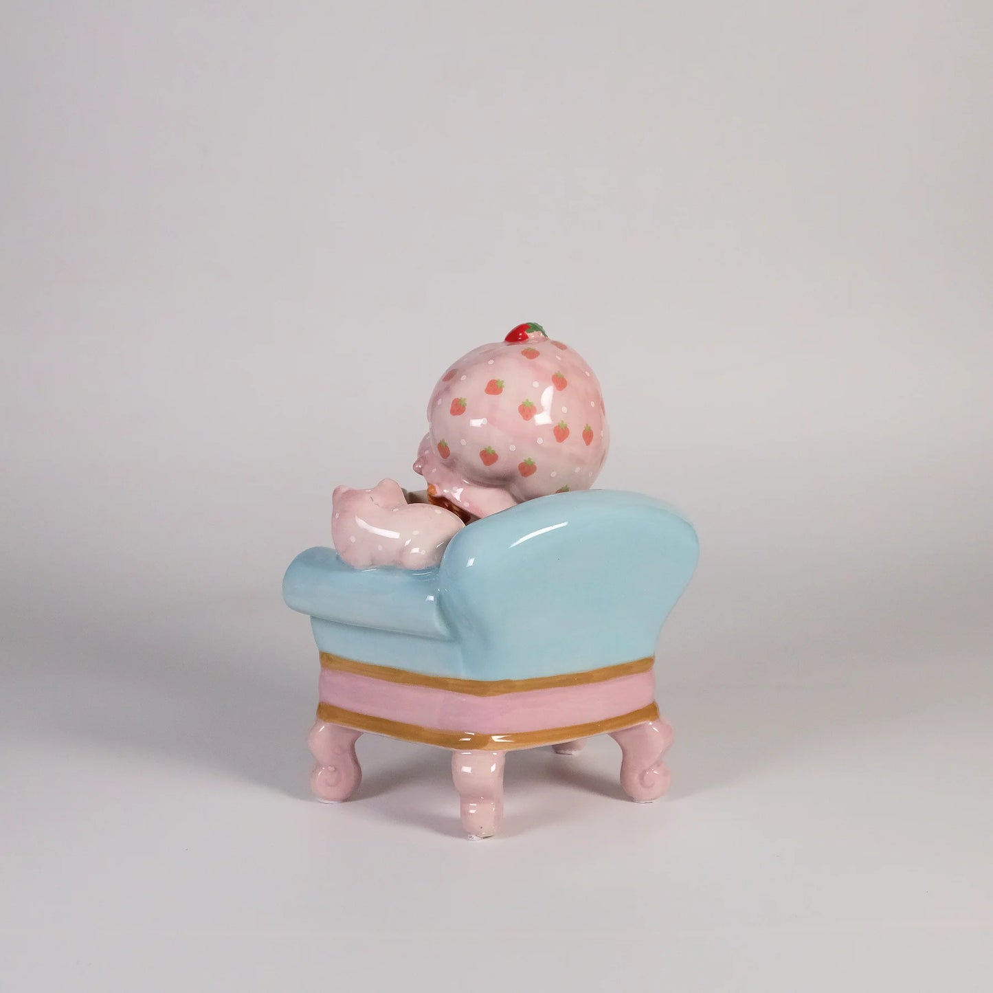 Strawberry Book Nook Figurine