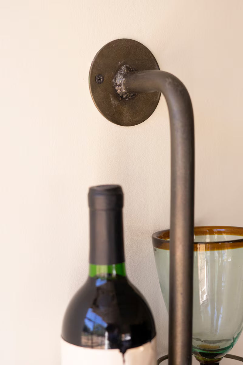 Metal Wall Wine Rack