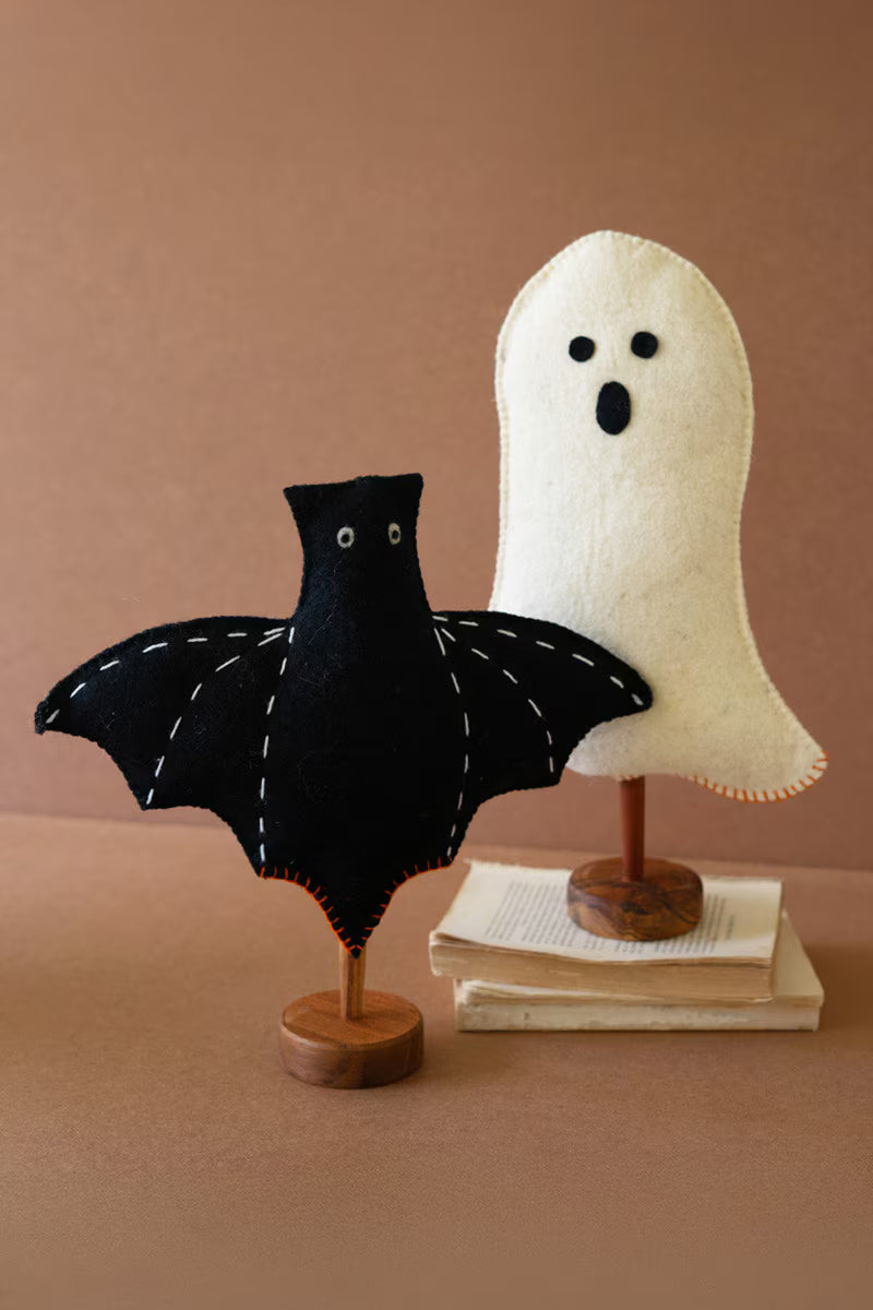 Felt Halloween Bat on a Base