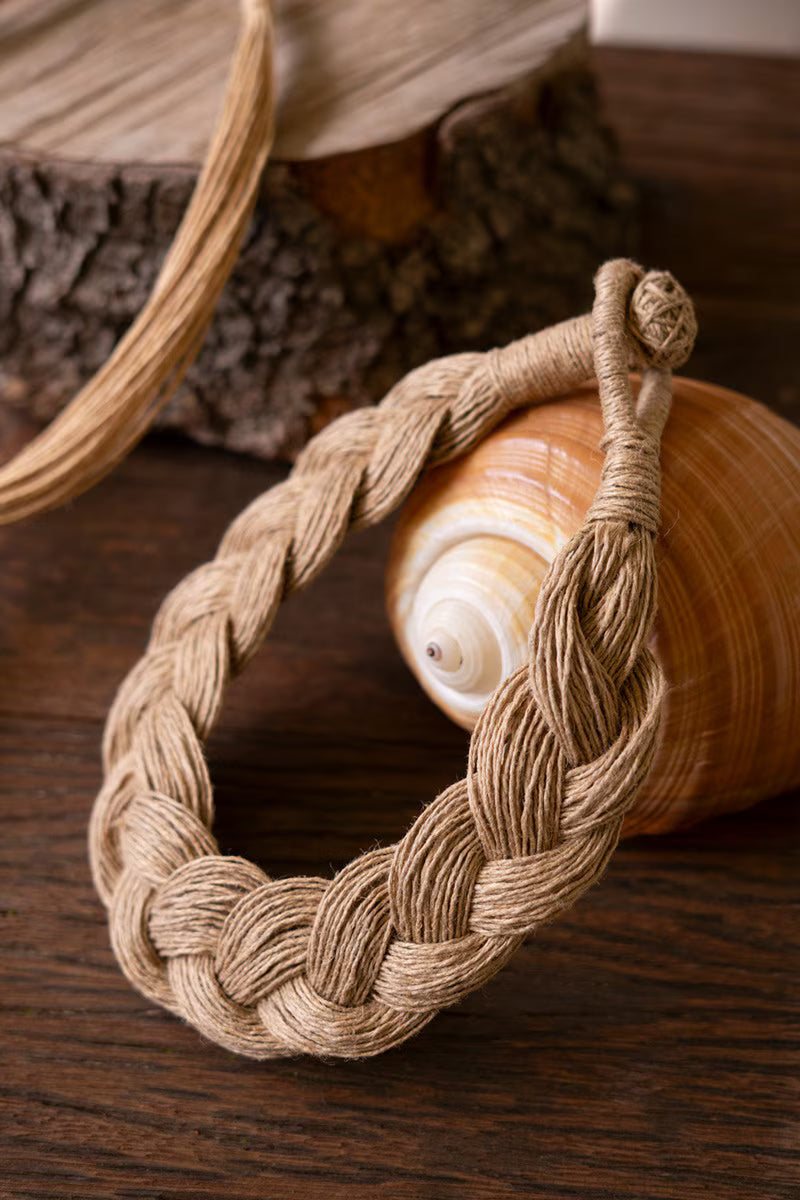Natural Jute Braided Necklace