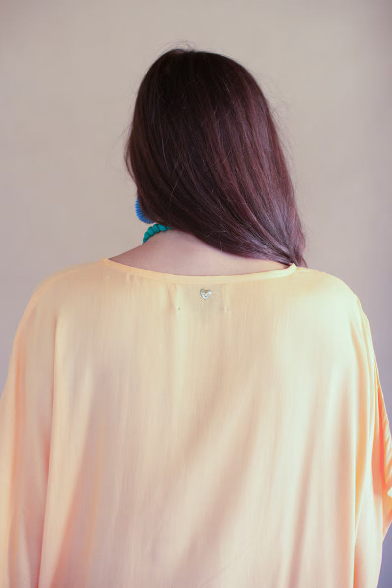 Cumin Kaftan with Matching Bag