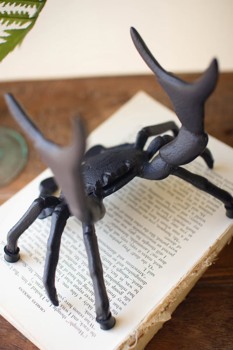 Cast Iron Crab Wine Bottle Holder