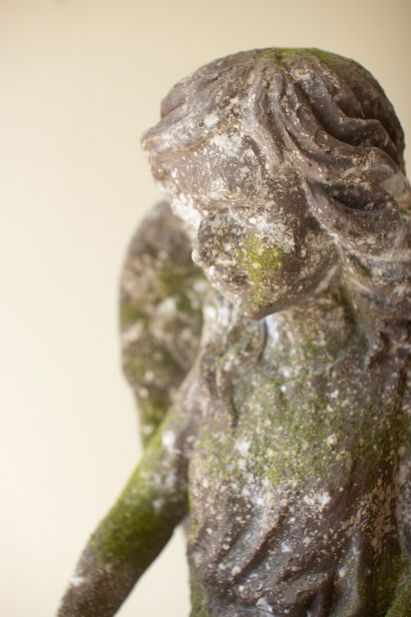 Faux Concrete Garden Angel