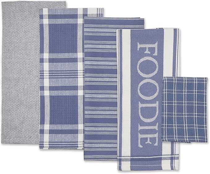 Stonewash Blue Foodie Dishtowel & Dishcloth