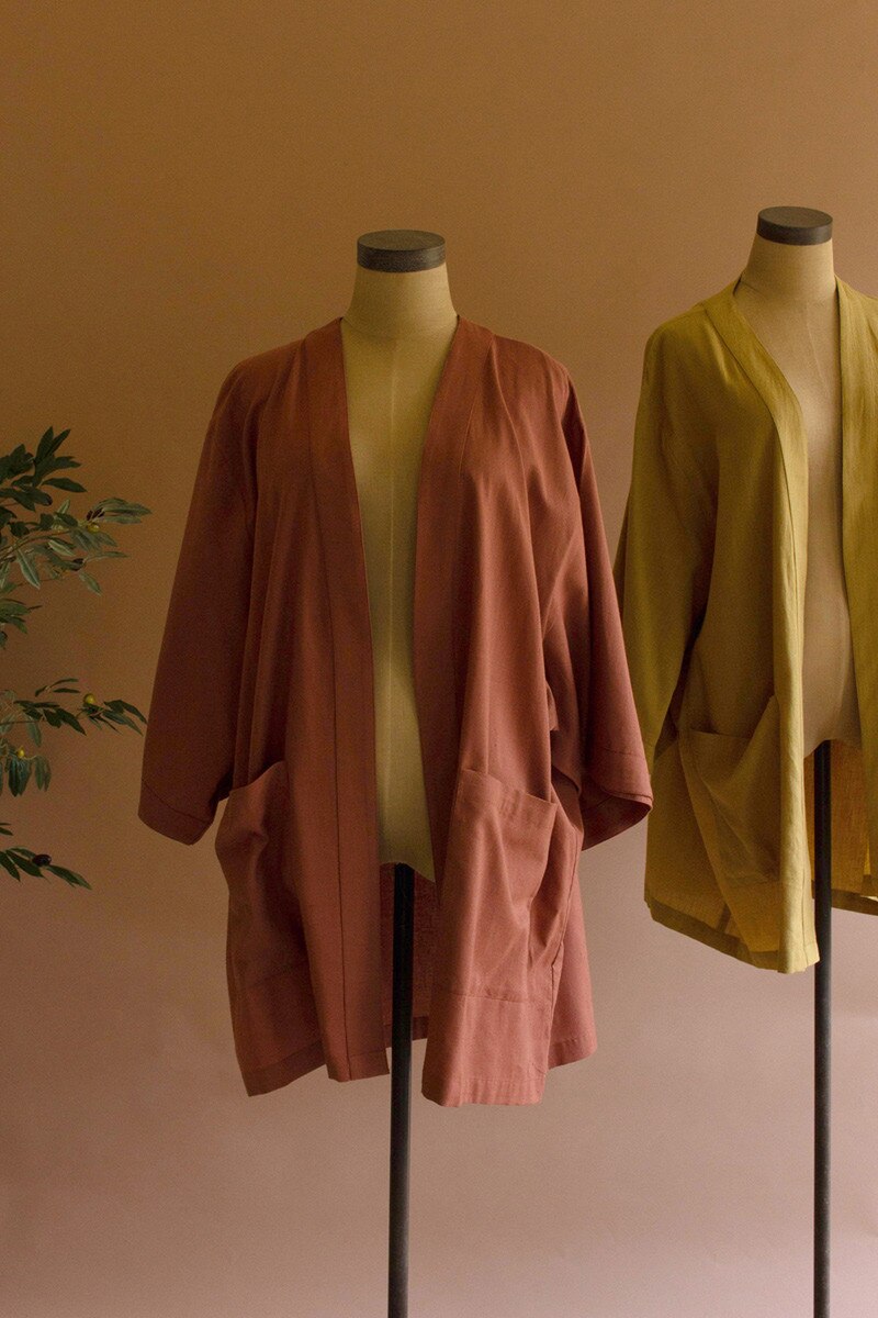 Sienna Short Kimono with Front Pockets