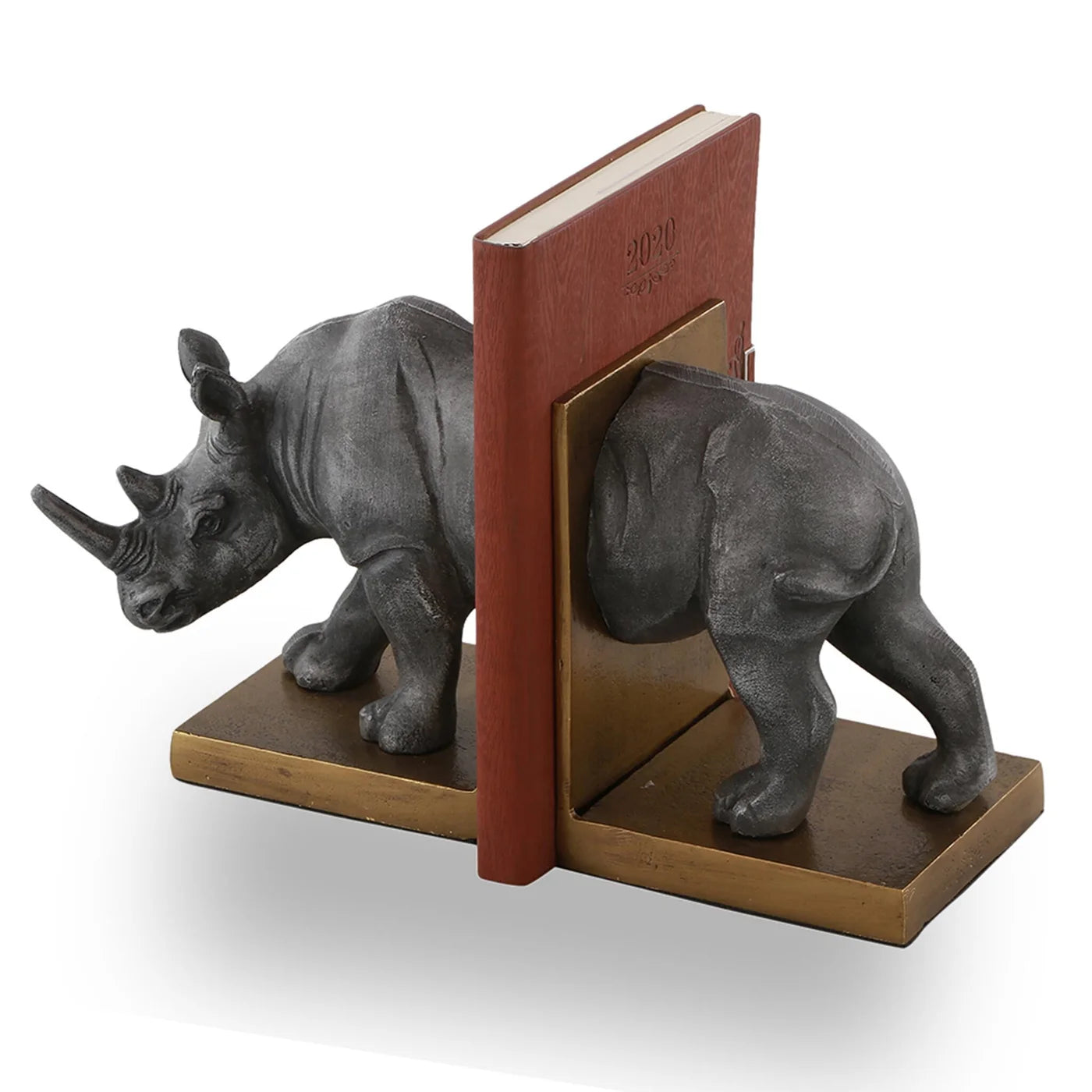 Rhino Bookends