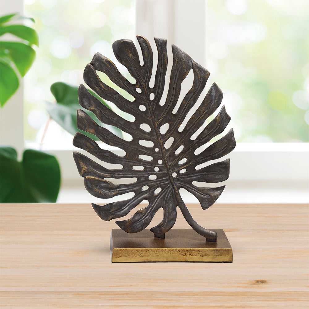 Monstera Leaf Desk Decor