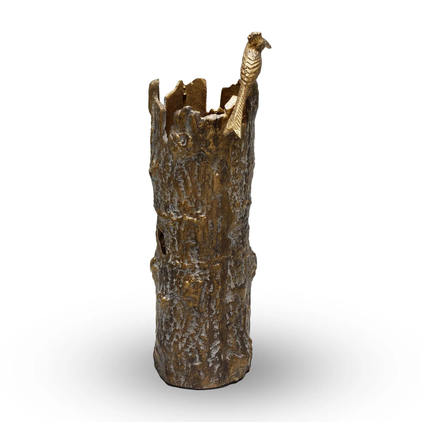 Bird and Tree Trunk Vase