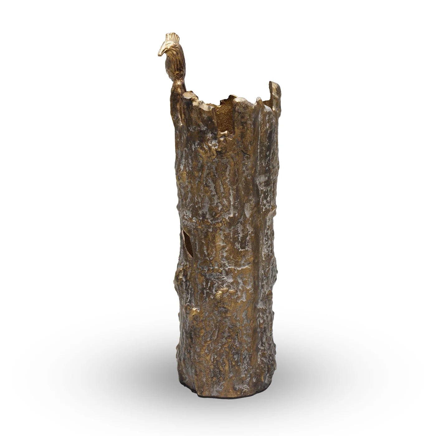 Bird and Tree Trunk Vase