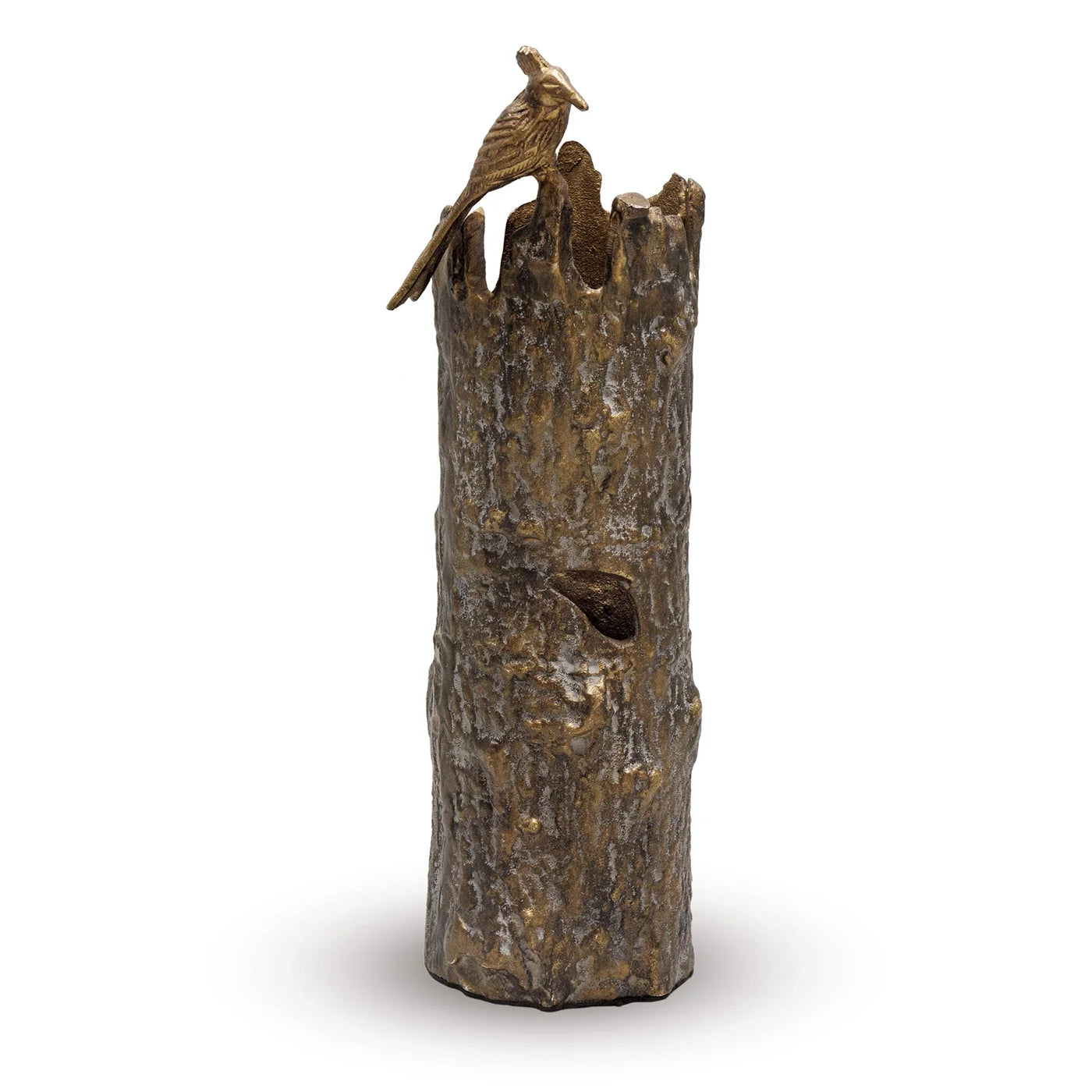 Bird and Tree Trunk Vase