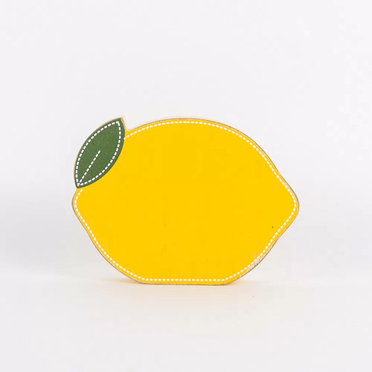 6x4x1 Chunky Wood Shape (LEMON) Multicolor Life Is Sweet Collection