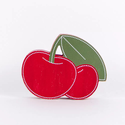 6x5x1 Chunky Wood Shape (CHERRY) Multicolor Life Is Sweet Collection