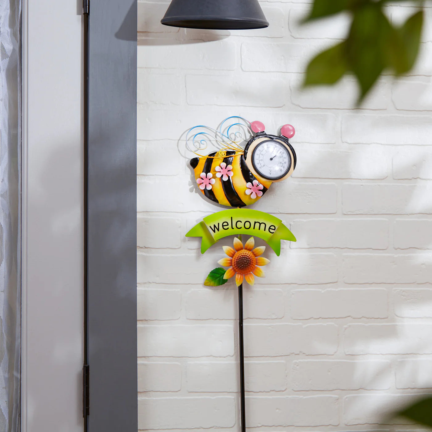 Thermometer Garden Stake Bee