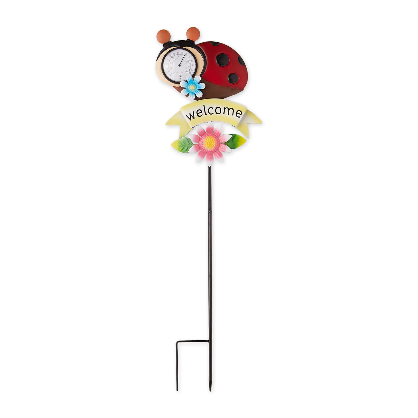 Thermometer Garden Stake Lady Bug