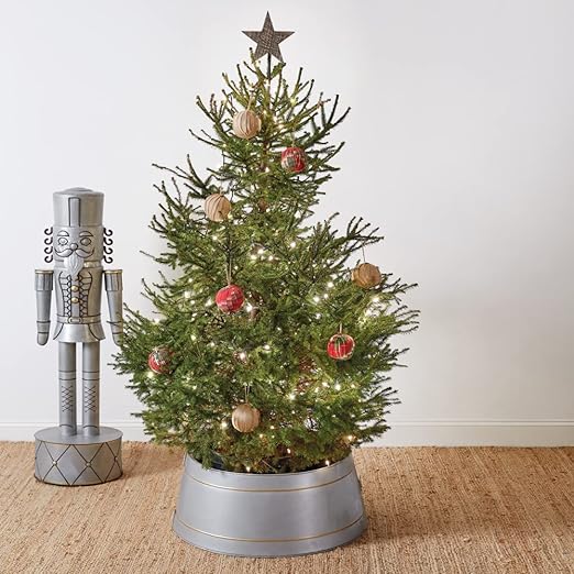 Olive Bucket Christmas Tree Collar