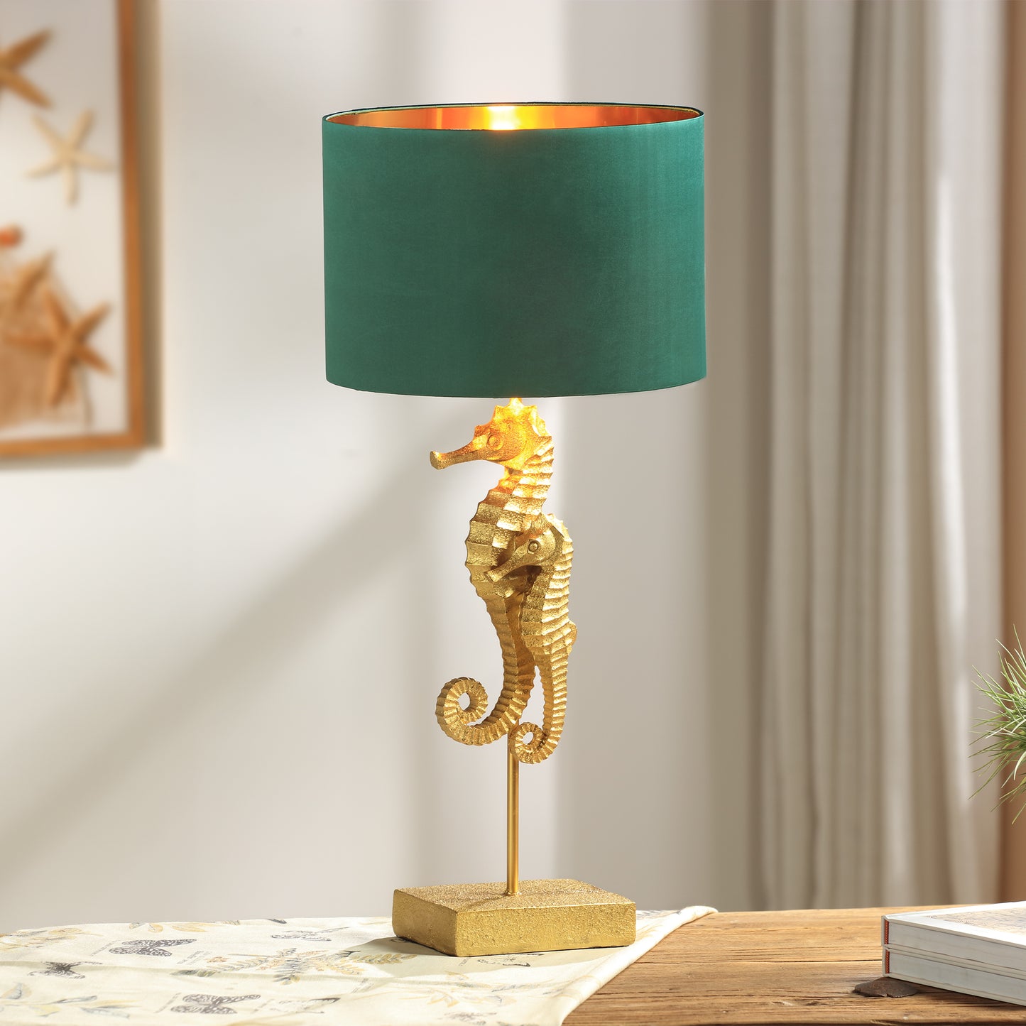 Seahorse Pair Desk Lamp