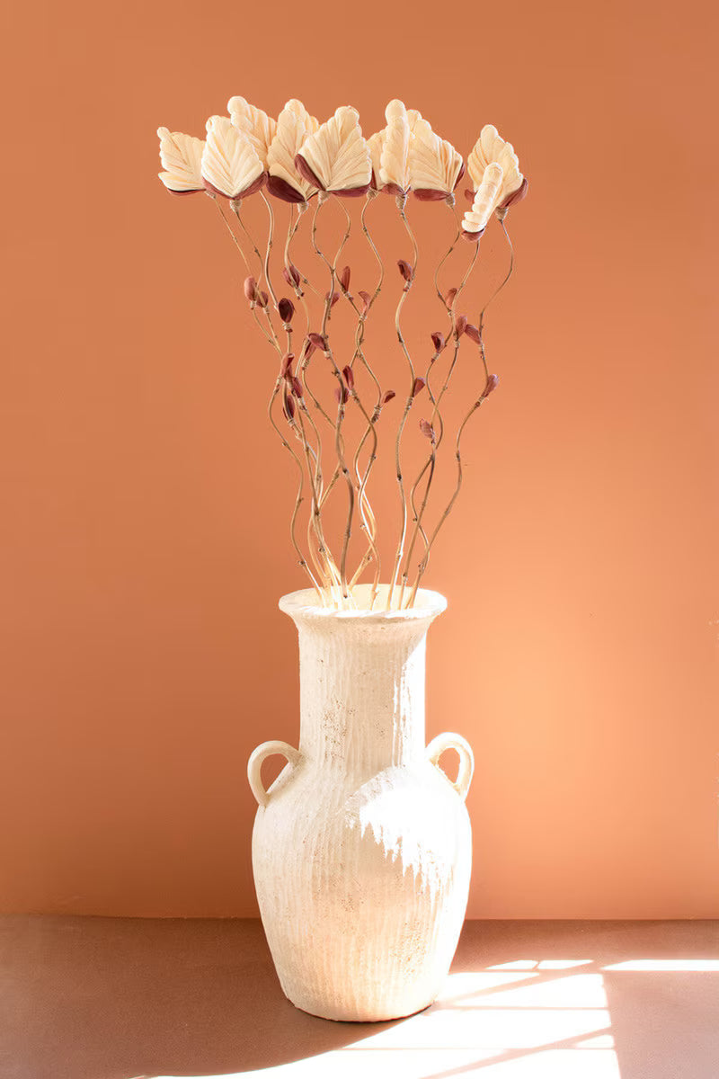 Fan Set of 12 Cornhusk Botanicals on a Bamboo Stem