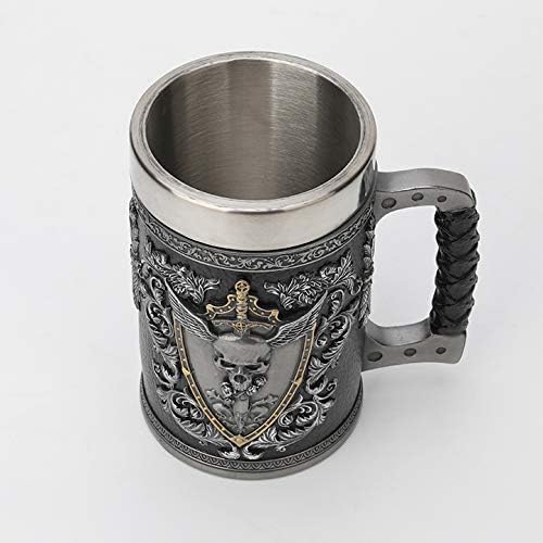 Winged Skull Crest Stein (Stainless Steel Tumbler)