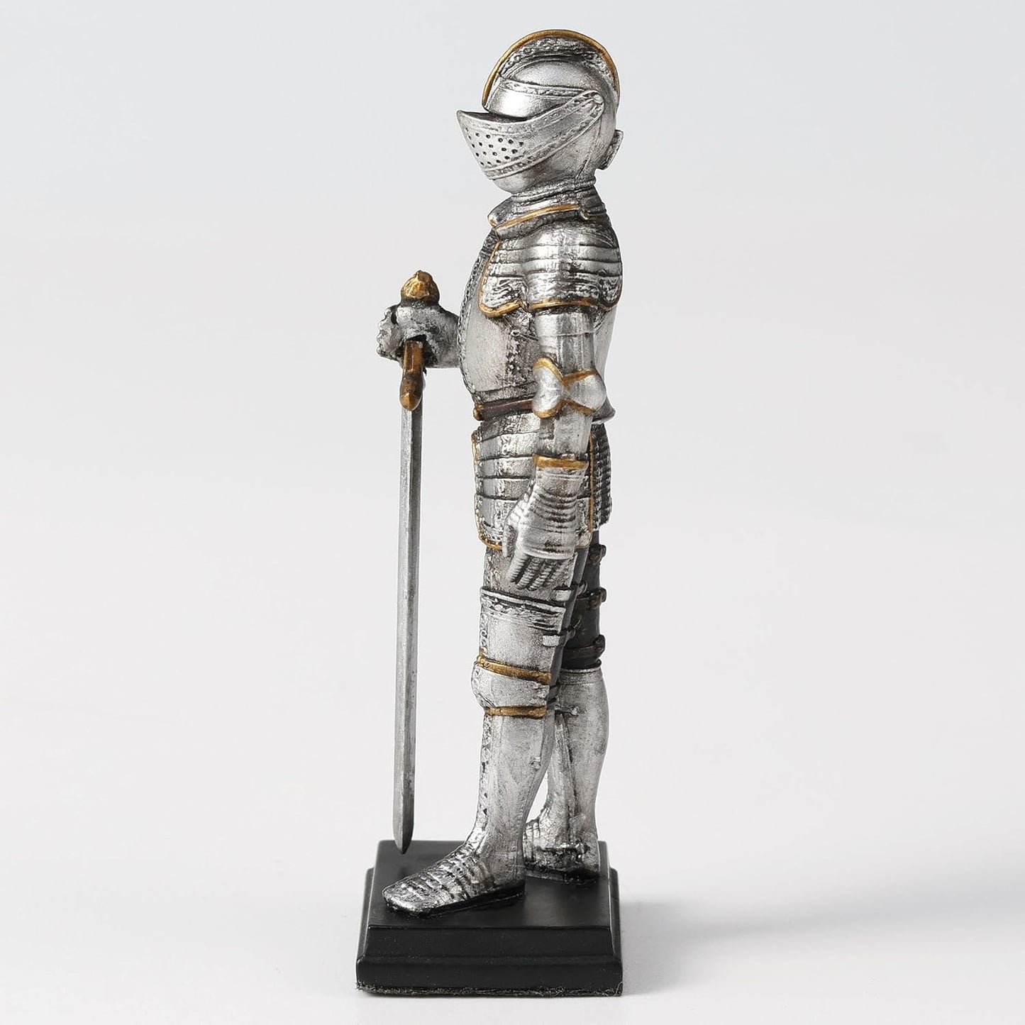 Medieval Knight Armor Sword Stance