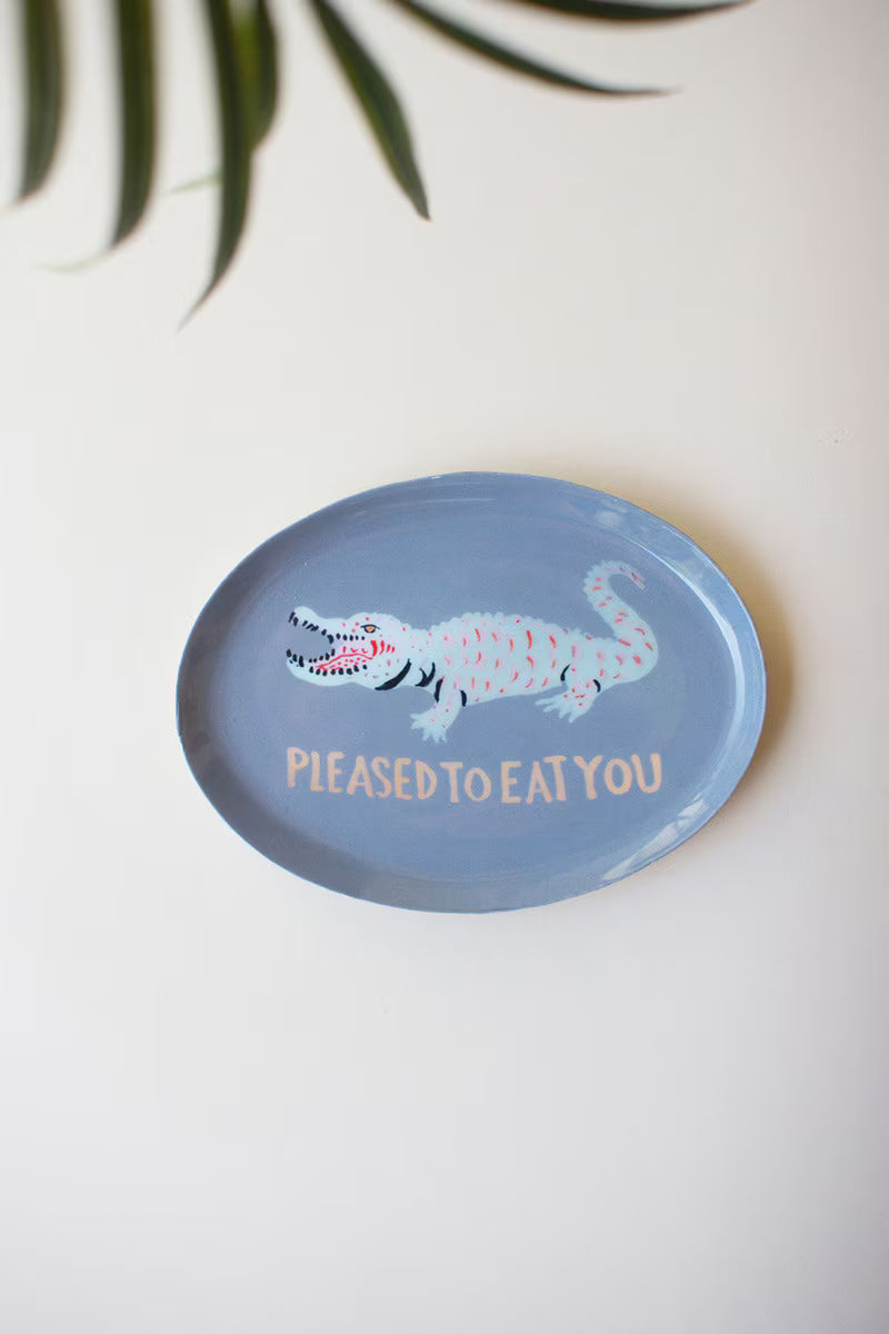 Set of 3 Printed Decal Trinket Trays with Sayings