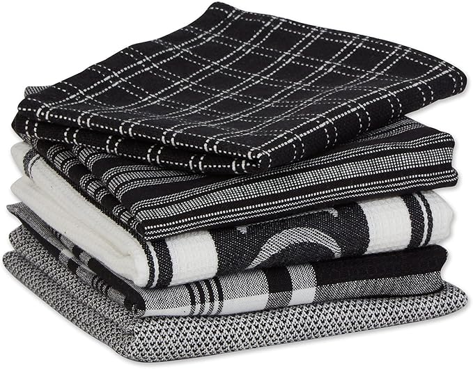 Black Foodie Dishcloth & Towel Set/5