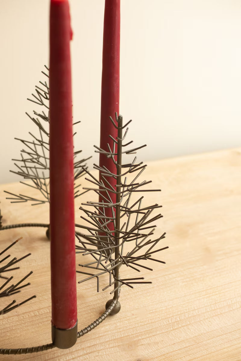 Antique Gold Wire Tree Candelabra