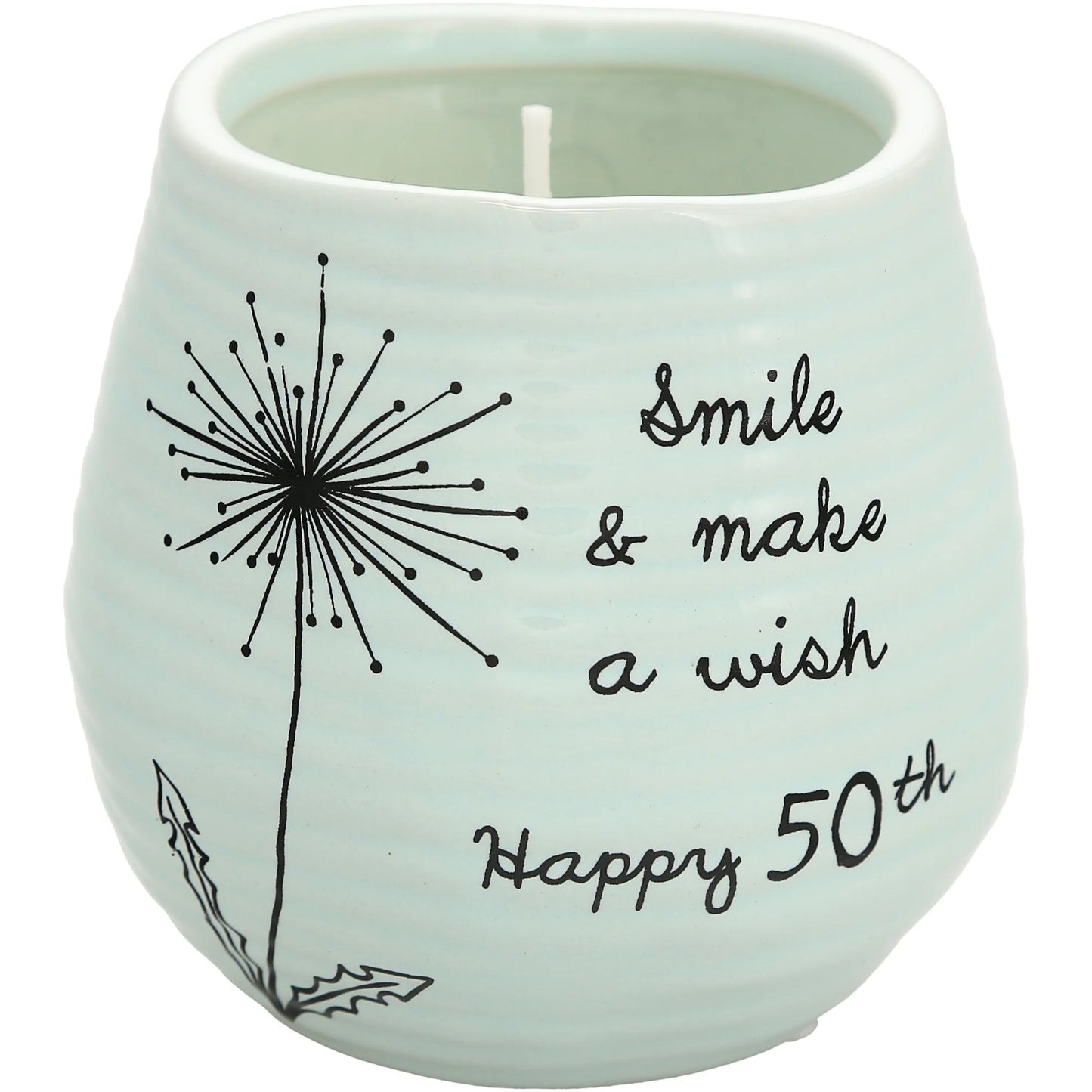 Happy 50th - 8 oz - 100% Soy Wax Candle Scent: Serenity