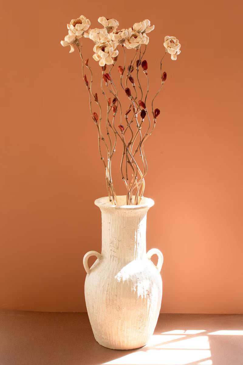 Magnolia Set of 12 Cornhusk Botanicals on a Bamboo Stem