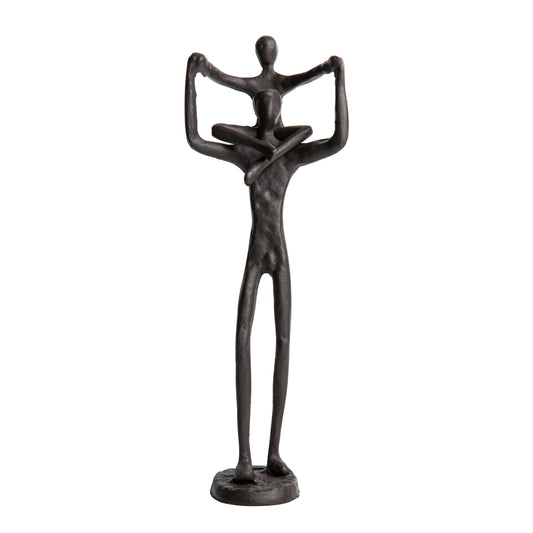 Encircled Reader Iron Sculpture