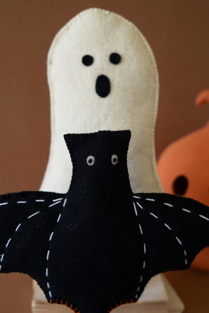 Felt Halloween Bat on a Base