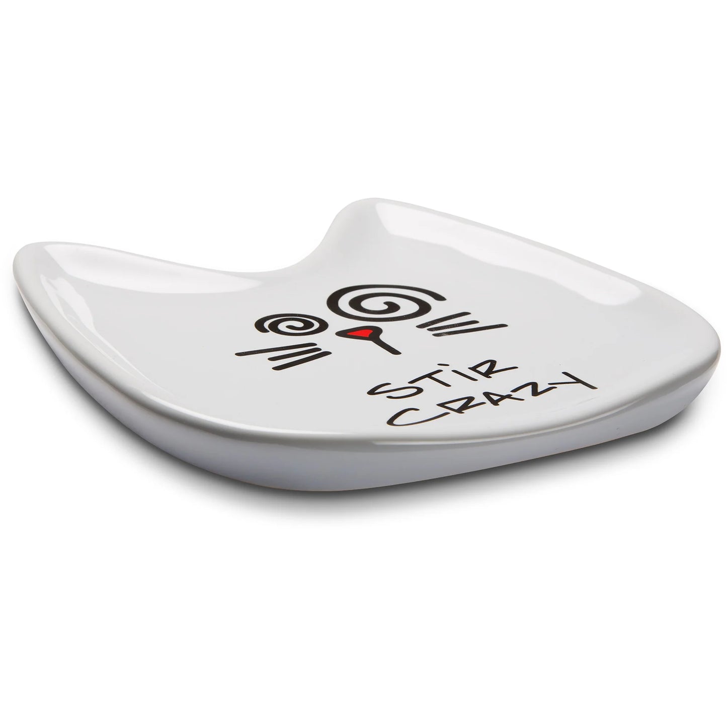 Stir Crazy 5" Ceramic Spoon Rest
