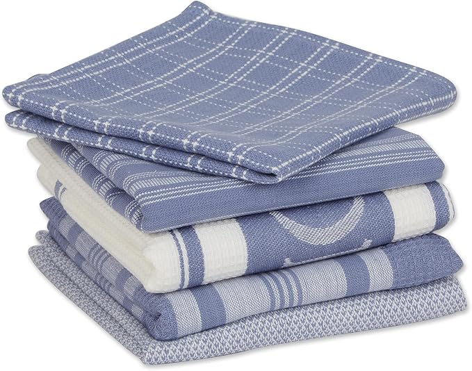 Stonewash Blue Foodie Dishtowel & Dishcloth