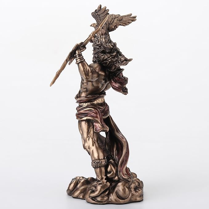 Zeus Greek God Of The Sky Holding Thunderbolt With Eagle