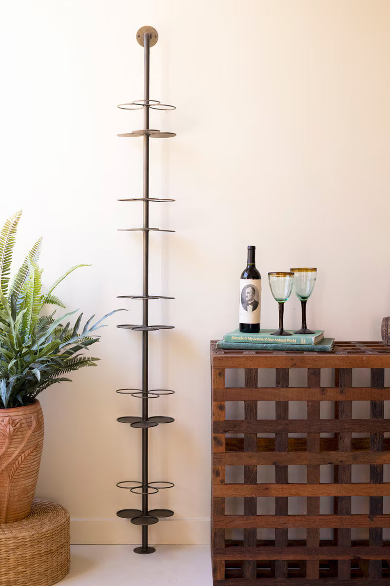 Metal Wall Wine Rack