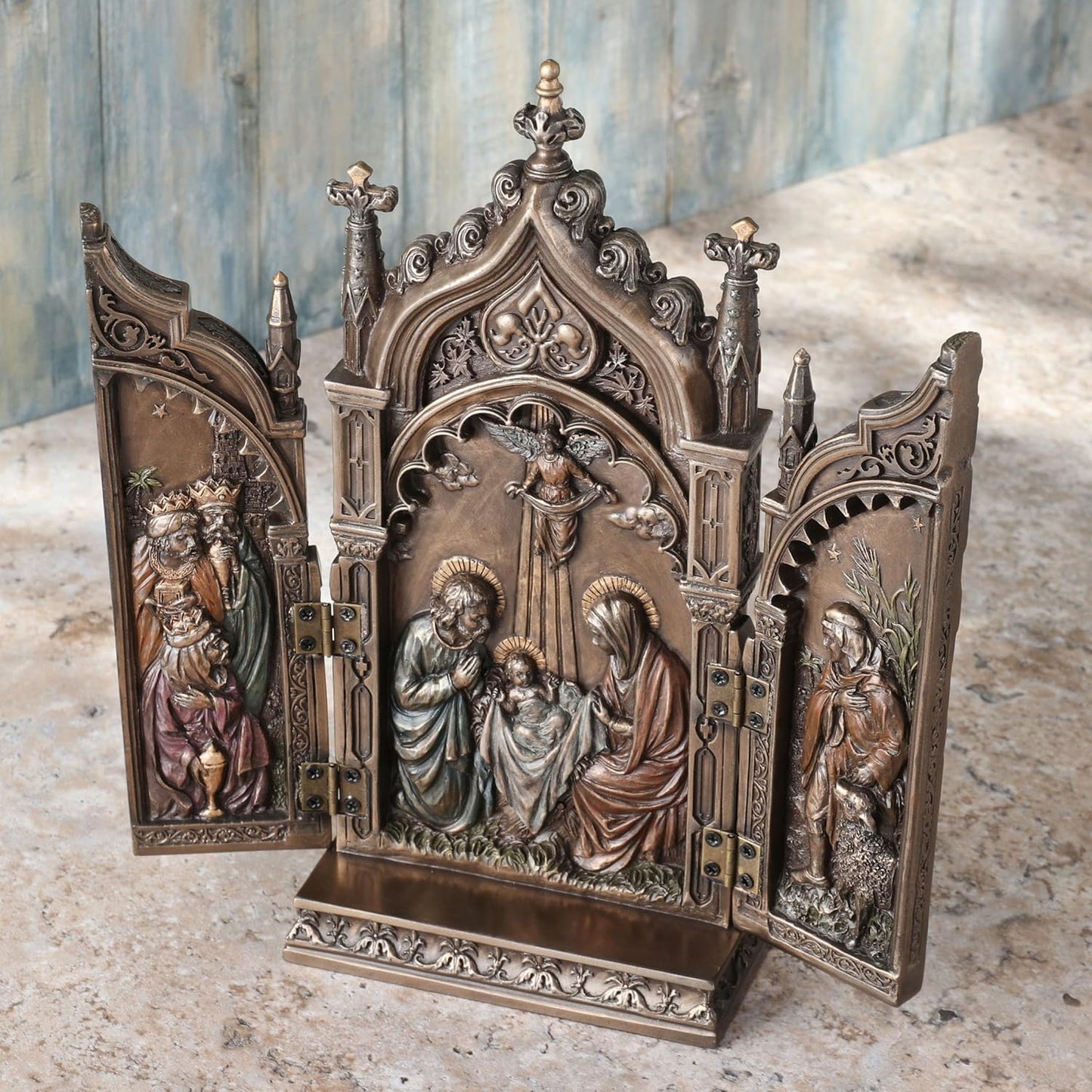 Nativity In Cathedral Triptych