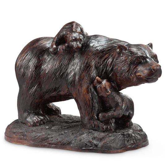 Playtime Garden Sculpture Bear and Cubs