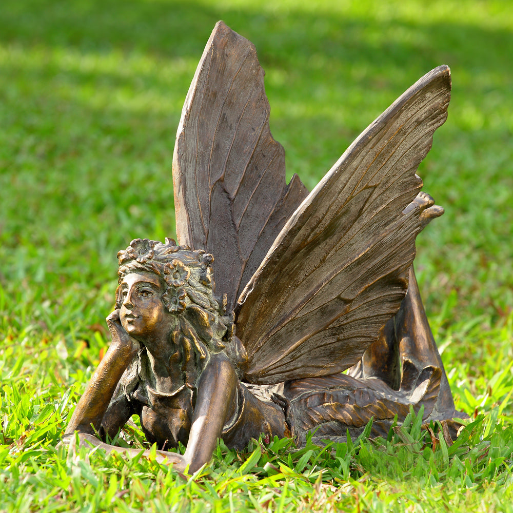 Fairy at Rest Garden Sculpture