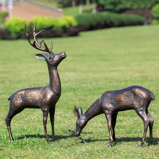 Meadow Wanderers Garden Sculptures Pair